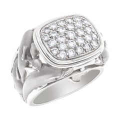 Carrera y Carrera Dolphin Motif Pave Diamond Ring in 18k White Gold