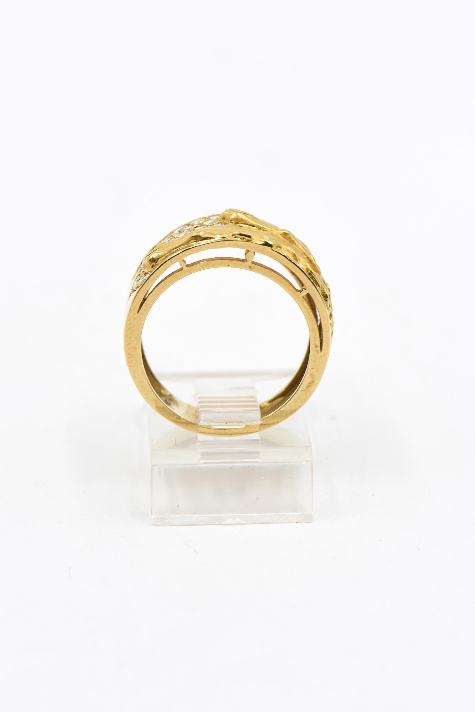 Carrera Y Carrera Double Horse Head Diamond Gold Bracelet Necklace Ring 6
