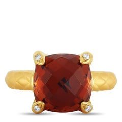 Carrera y Carrera Dragon's Treasure 18K Yellow Gold Diamond and Citrine Ring