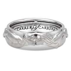 Carrera y Carrera El Beso Wedding Ring in 18K White Gold