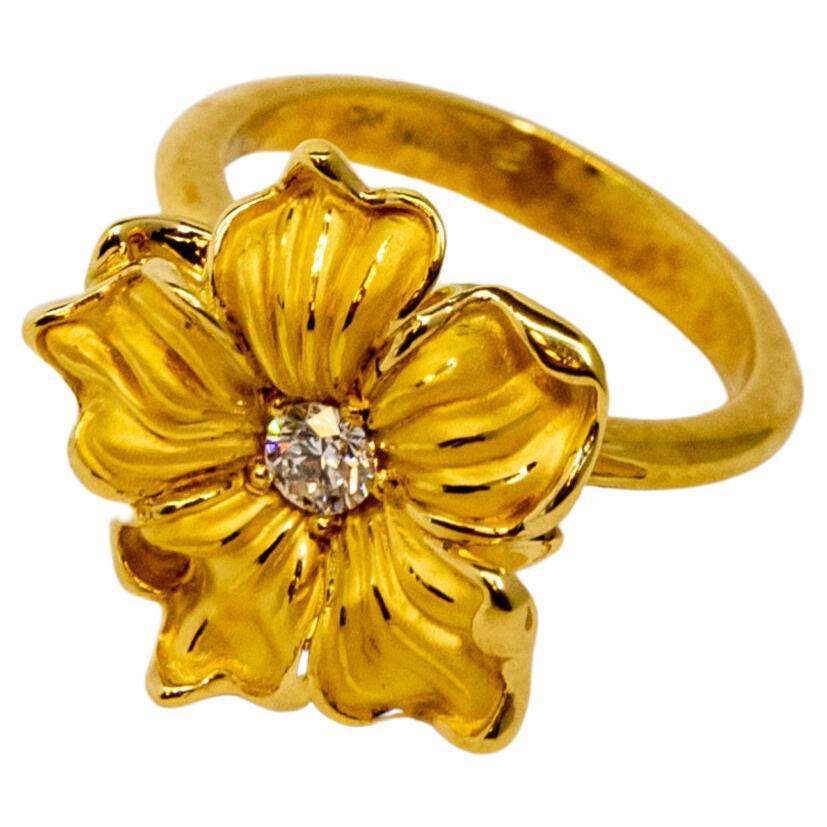 Carrera y Carrera Emperatriz 18k Yellow Gold Diamond Ring, 10076548 For Sale