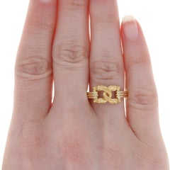 Carrera y Carrera Equestrian Horse Bust Band Yellow Gold, 18k Stirrup Knot Ring