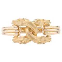 Carrera y Carrera Equestrian Horse Bust Band Yellow Gold, 18k Stirrup Knot Ring