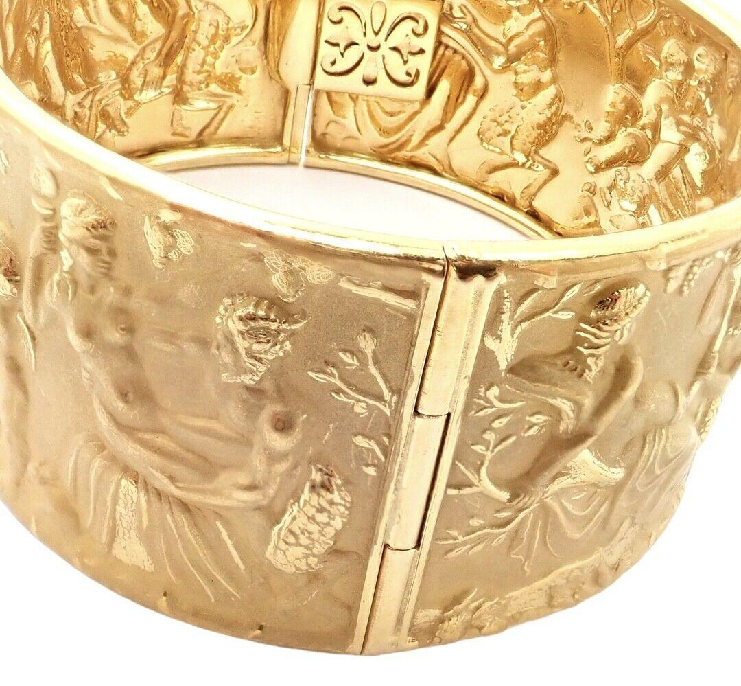  Carrera Y Carrera Bracelet jonc large Eros en or jaune Unisexe 
