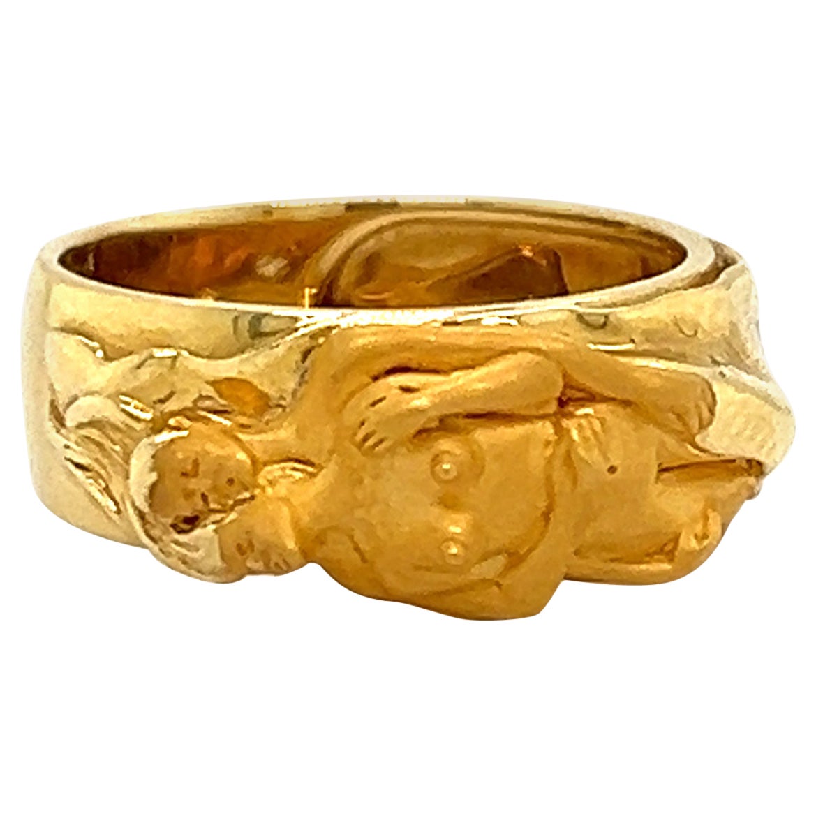Carrera y Carrera Erotic Nude Lovers 18k Gelbgold Bandring