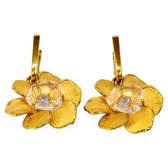 Carrera y Carrera Gardenia Flower 18k Yellow Gold Earring, 10076497