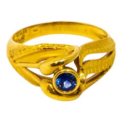 Carrera y Carrera Garzas Ring aus 18 Karat Gelbgold mit Saphiren, 10070572