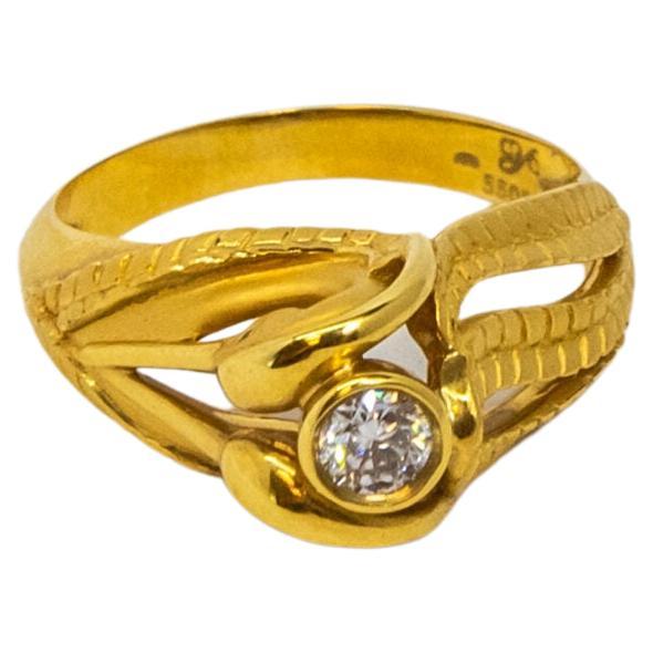 Carrera y Carrera Garzas 18k Yellow Gold Diamond Ring, 10069447