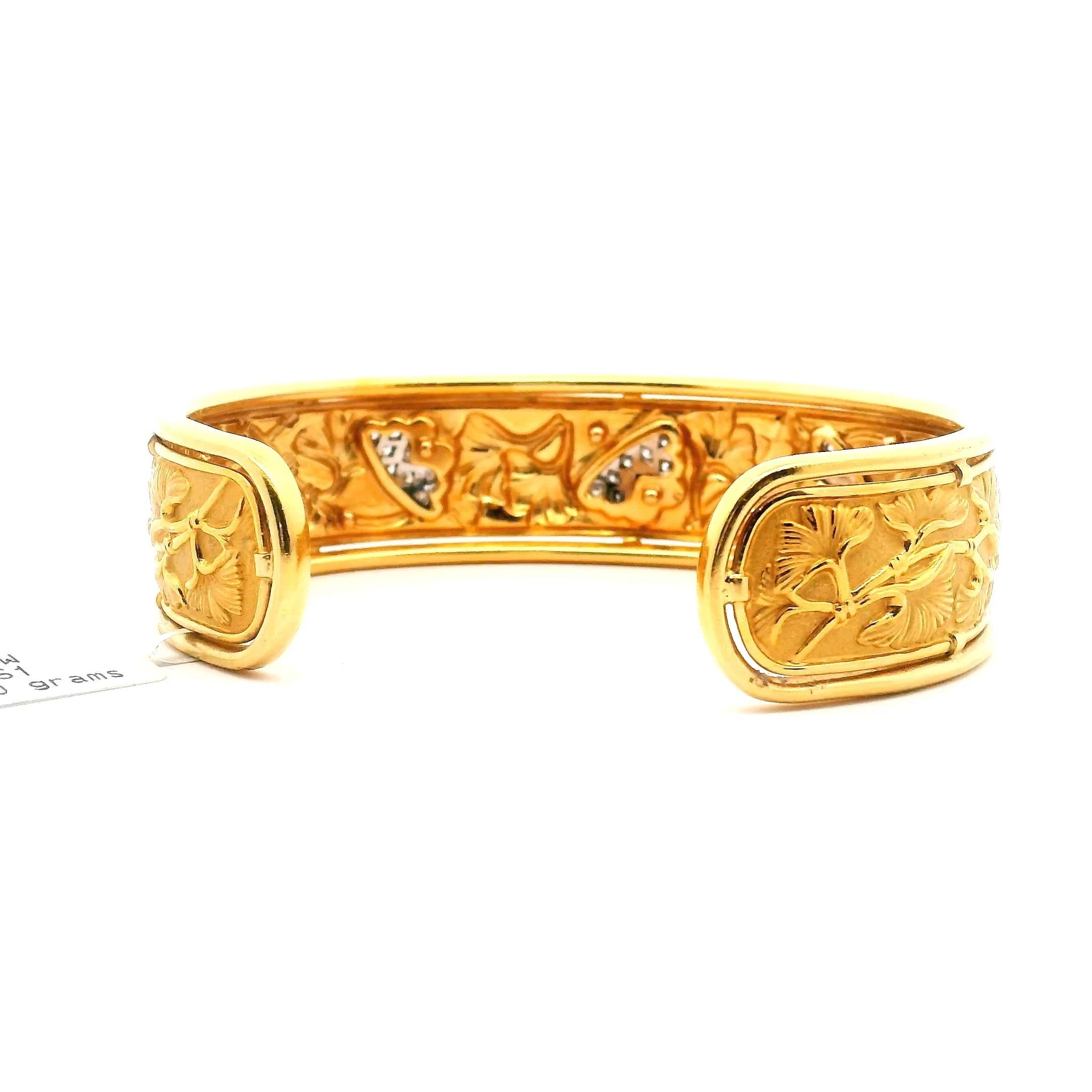 Carrera Y Carrera Gingko Leaf Bracelet In condizioni buone in vendita a Sausalito, CA