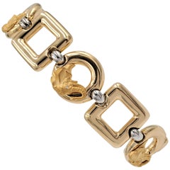 Carrera y Carrera Gold Elephant Motif Link Bracelet