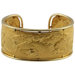 Carrera y Carrera Gold Wild Horse Cuff