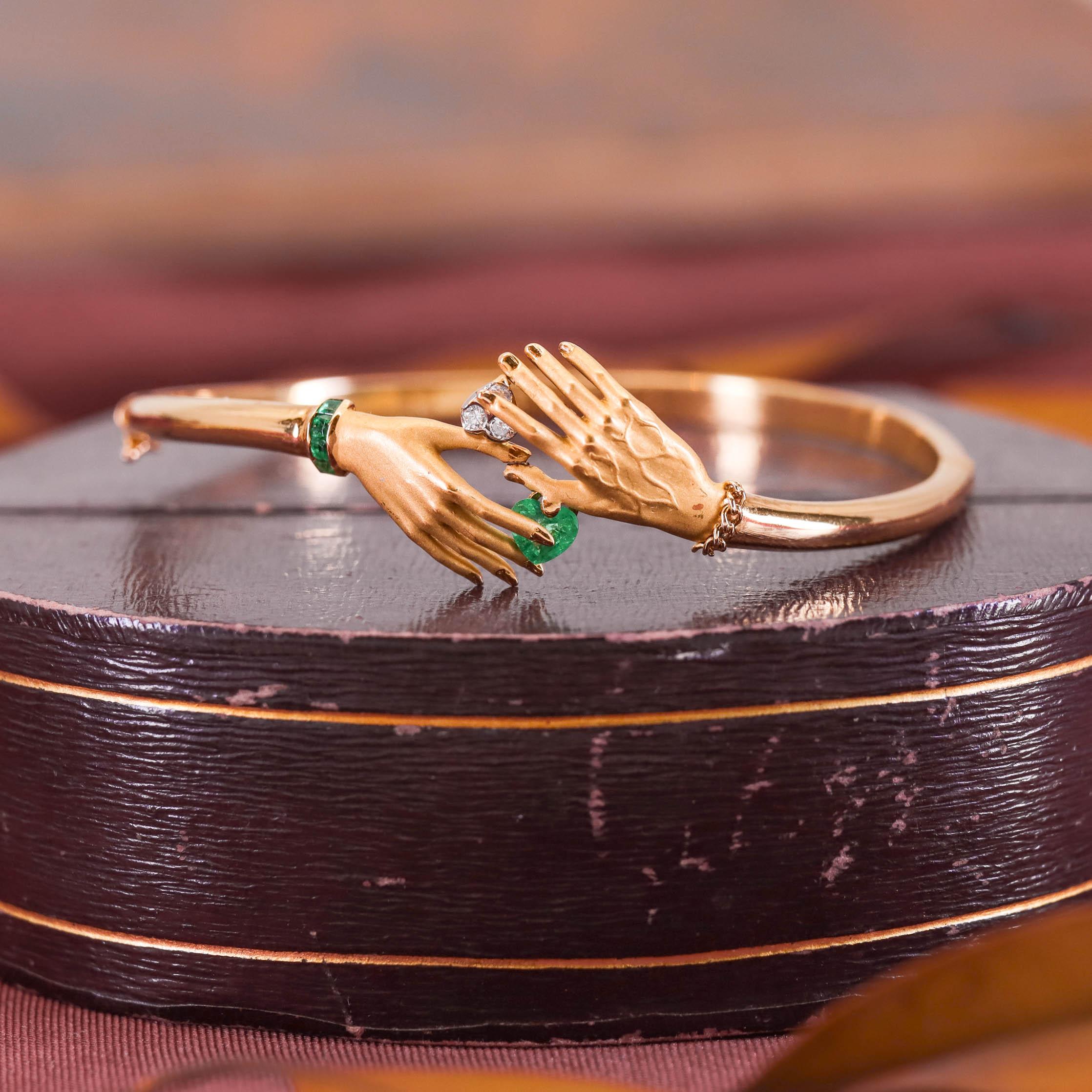 Bracciale a mano Carrera y Carrera in oro 18k in vendita 1