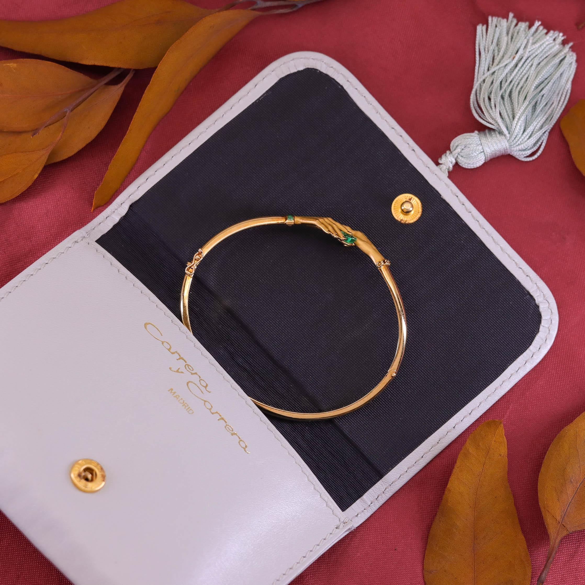 Bracciale a mano Carrera y Carrera in oro 18k in vendita 2