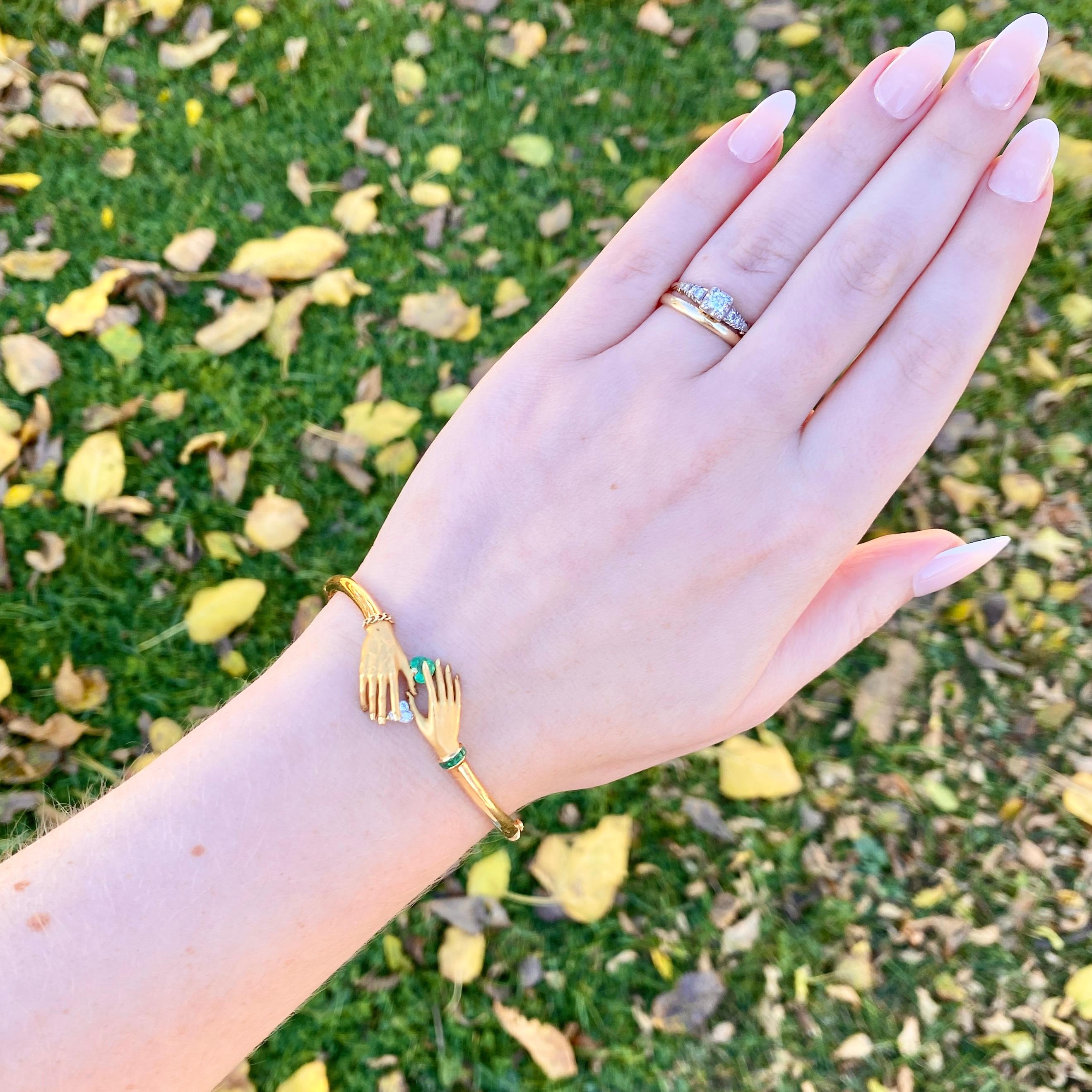 Bracciale a mano Carrera y Carrera in oro 18k in vendita 4