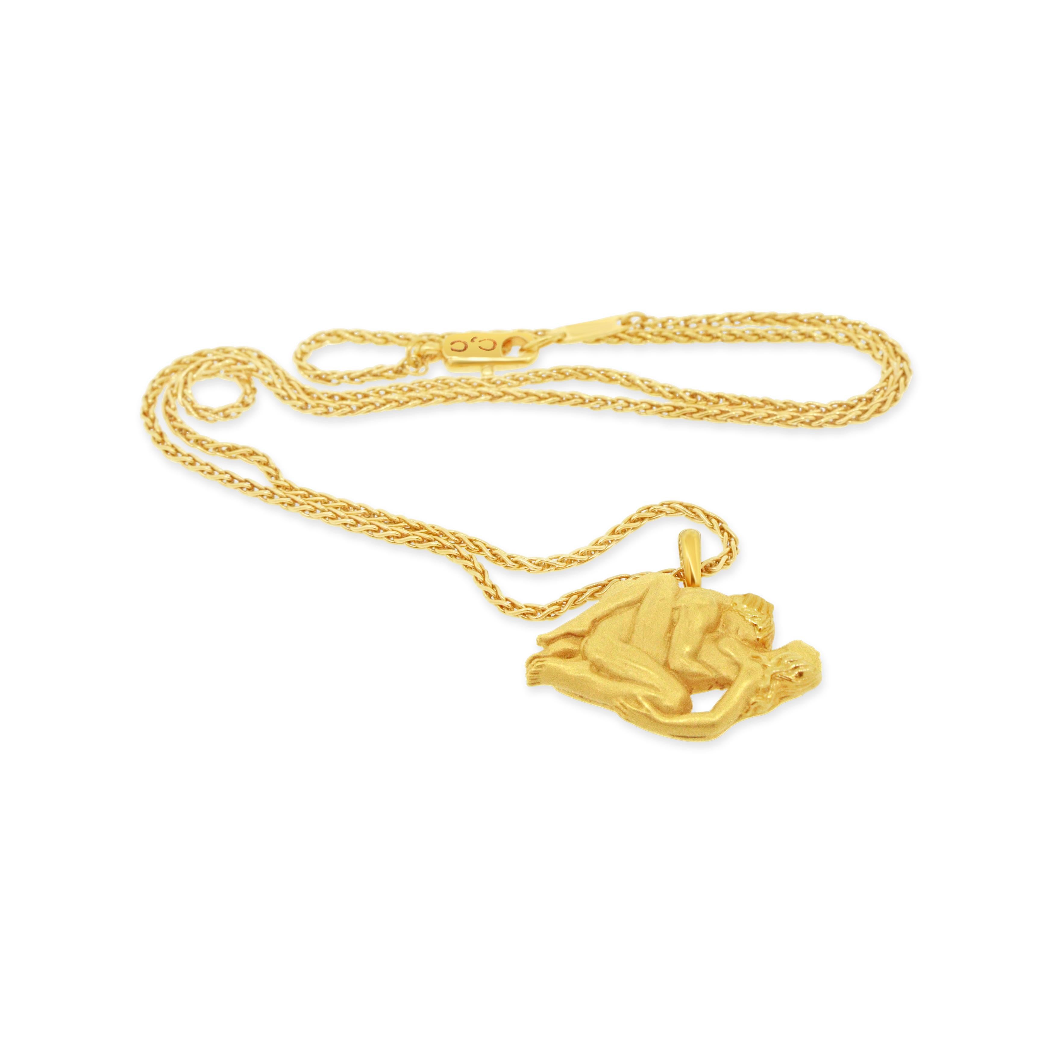 Carrera y Carrera Intertwined Couple Erotic Pendant Necklace 1