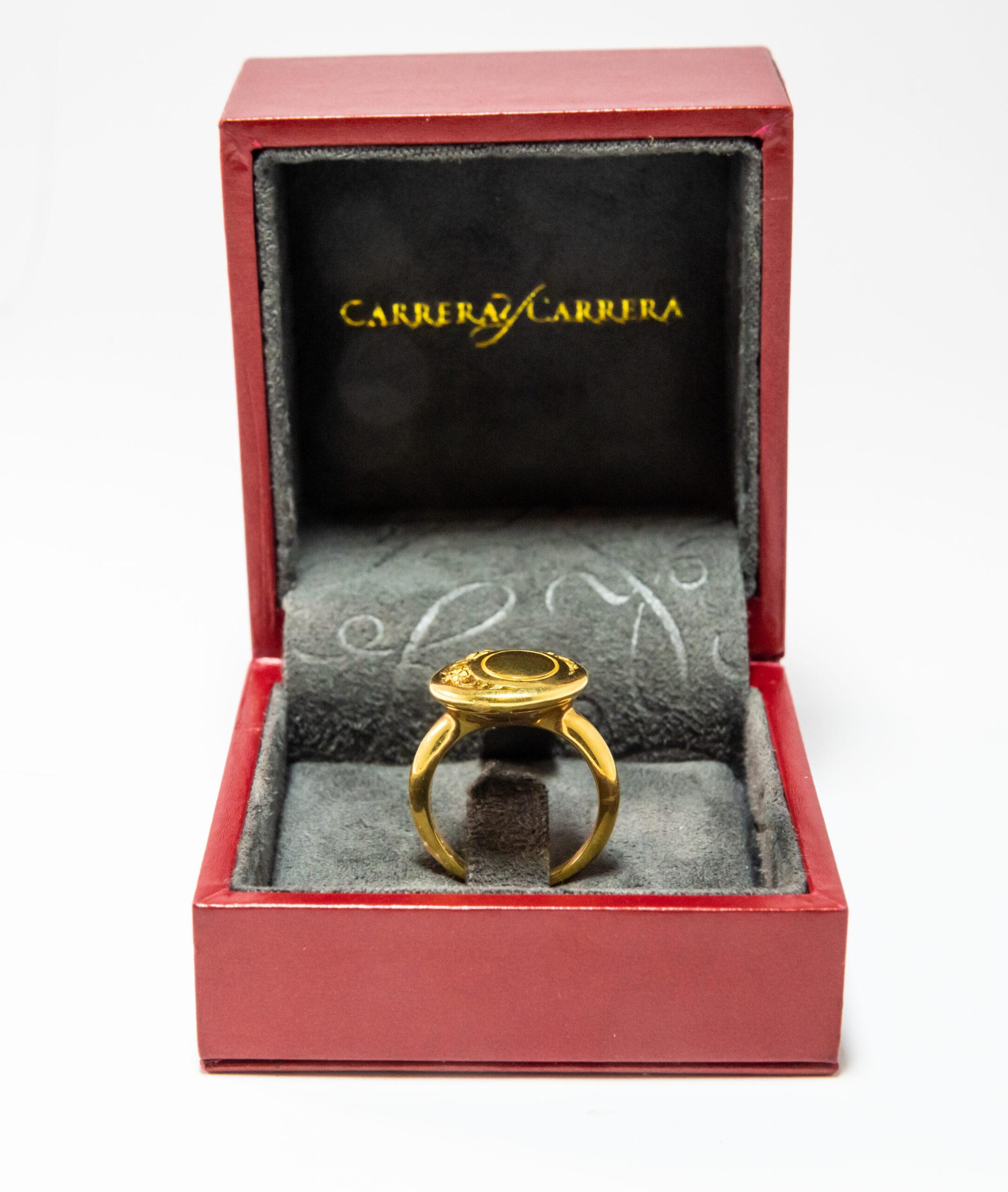 Carrera y Carrera Jasmin 18k Yellow Gold Ring, 10076451 For Sale 1