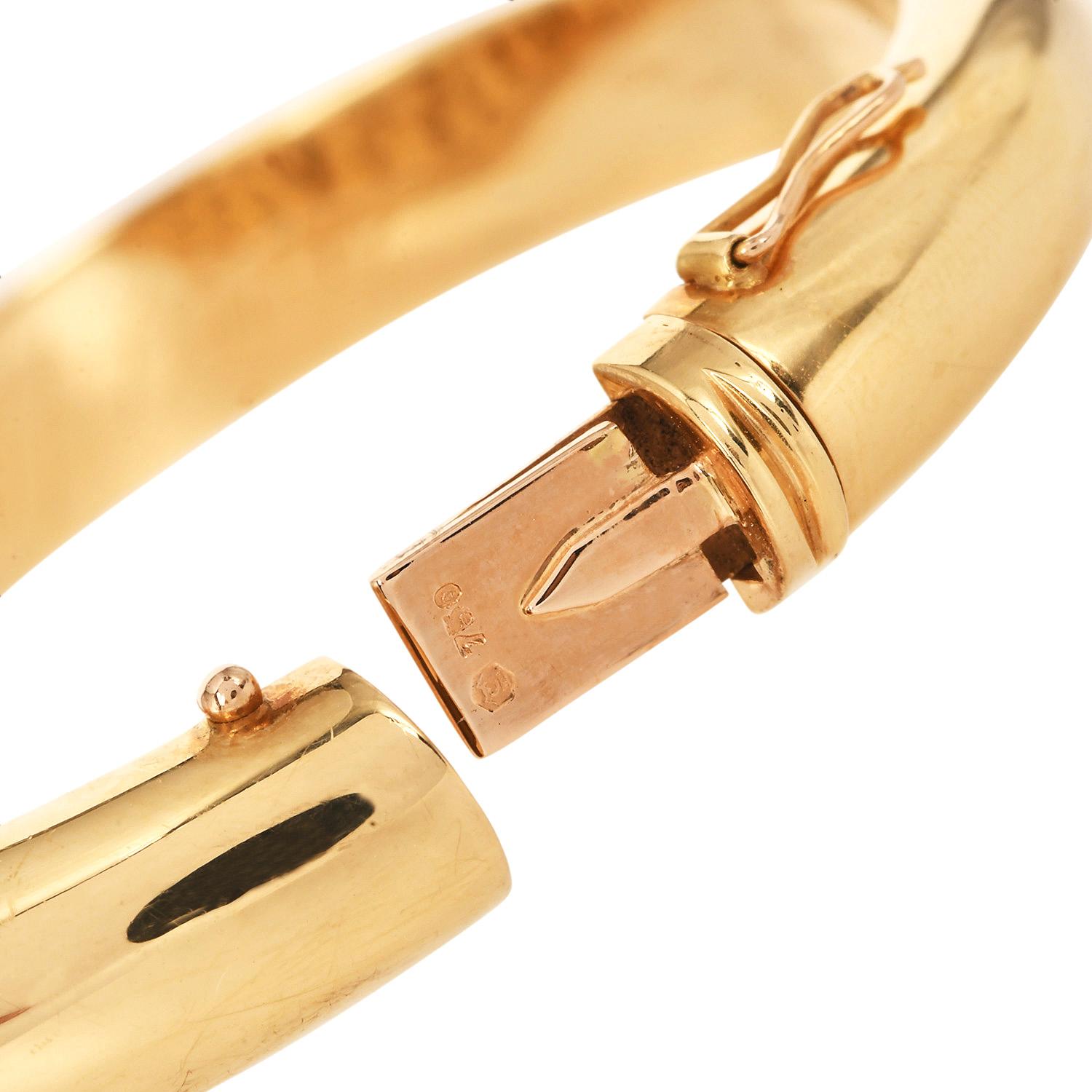 Carrera y Carrera Bracelet Léopard - Or jaune 18K avec émail en vente 4