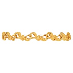 Vintage Carrera Y Carrera  Mermaid 18K Yellow Gold Link Bracelet