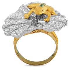 Carrera y Carrera Mi Musa Hechizo Maxi 1.48 ct Diamond, Ruby & Emerald Gold Ring