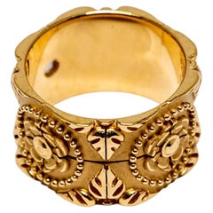 Carrera y Carrera Mosaico Rigid 18k Yellow Gold and Diamond Ring, 10076375