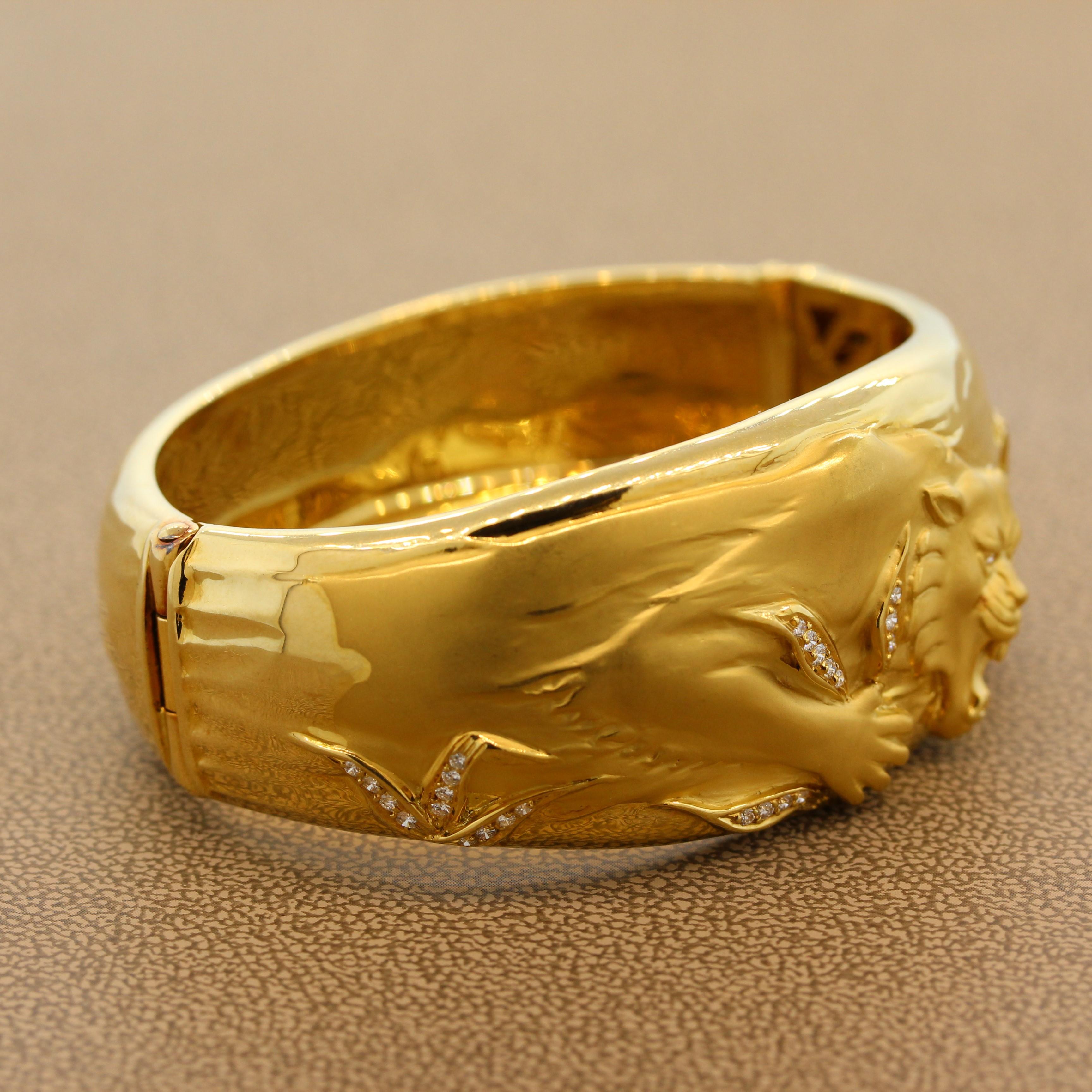 carrera y carrera gold panther bracelet