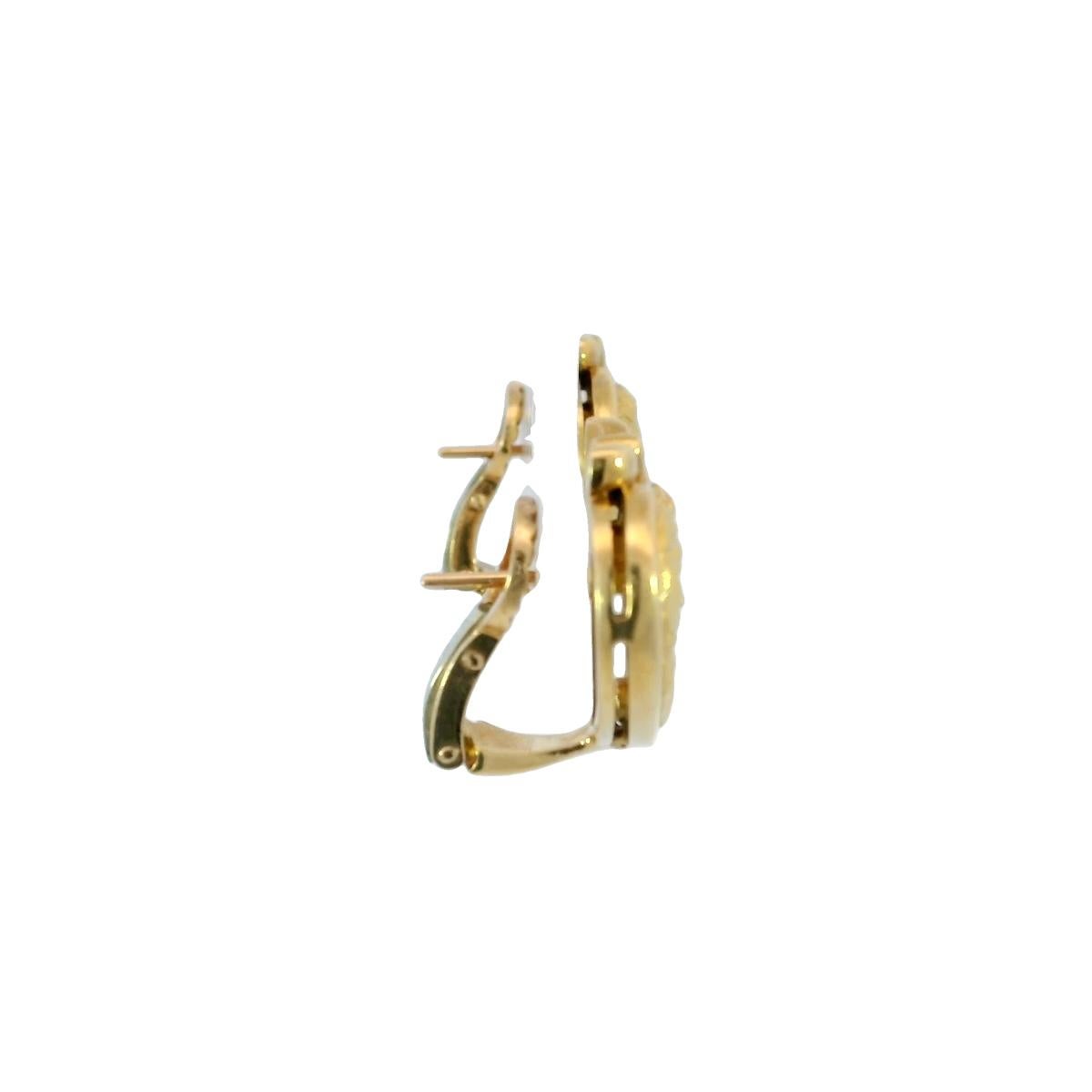Carrera y Carrera Romeo und Juliet Herz-Ohrclips aus 18 Karat Gelbgold im Zustand „Hervorragend“ im Angebot in Fairfield, CT