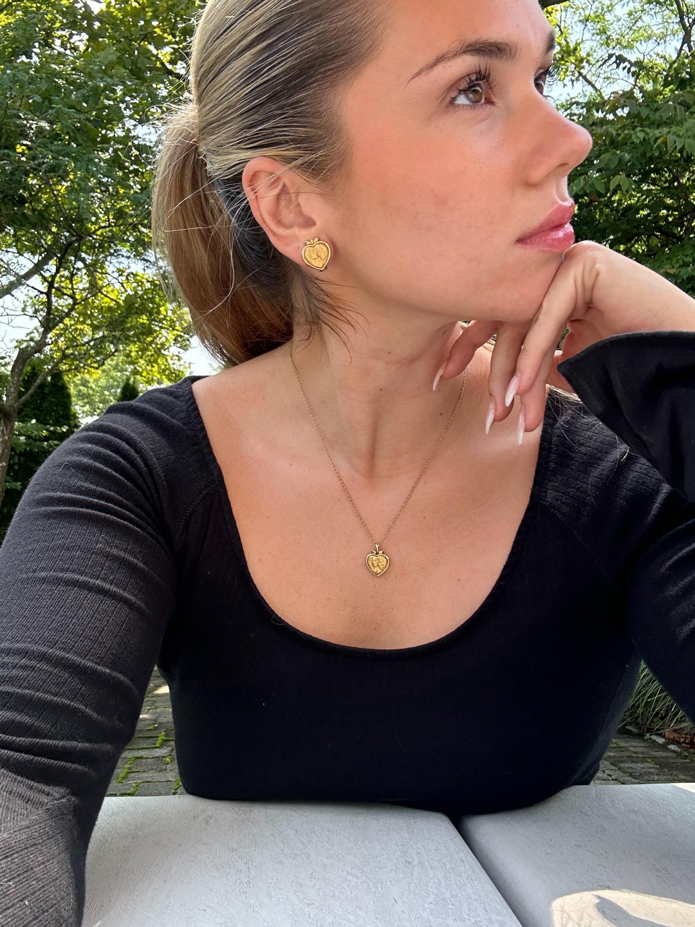 Collana con cuore Romeo e Giulietta in oro 18 carati di Carrera y Carrera in vendita 1
