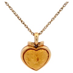 Carrera y Carrera, collier cœur Romeo et Juliette en or 18 carats