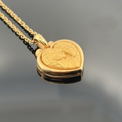 Carrera y Carrera Collana con ciondolo a forma di cuore Romeo e Giulietta in oro 18 carati