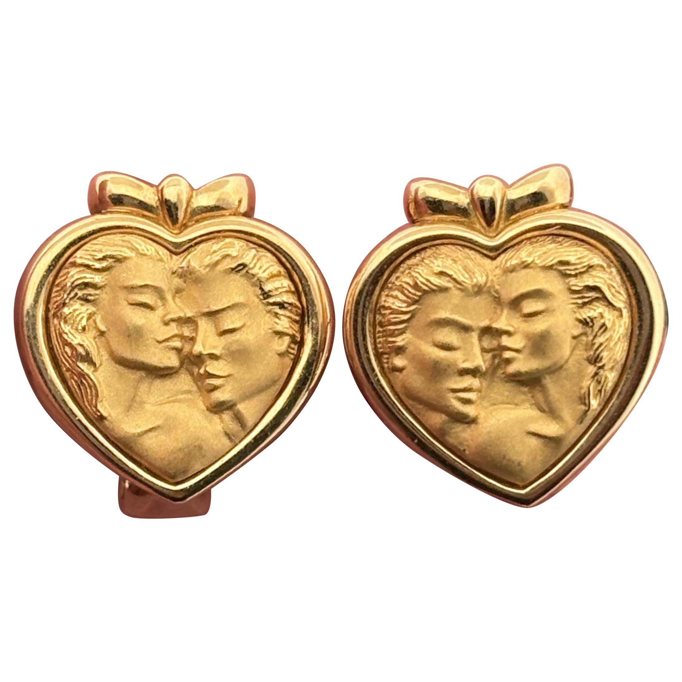 Carrera y Carrera Orecchini a cuore Romeo e Giulietta in oro 18k in vendita