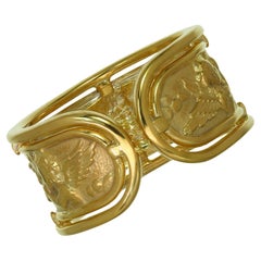 Carrera y Carrera Ronda Angels 18k Yellow Gold Cuff Ring
