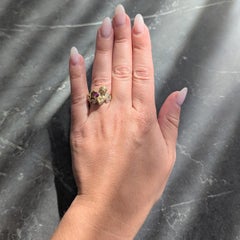 Carrera Y Carrera Ruby Diamond 18K Gold Love Is Blind Cherub Heart Ring