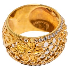 Carrera y Carrera Sierpes 18k Yellow Gold and Diamonds Ring, 10076554