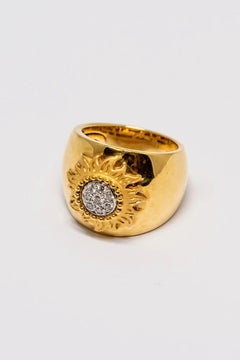 Carrera Y Carrera Sol Y Somb Bague en or jaune avec diamants 0,15 carat