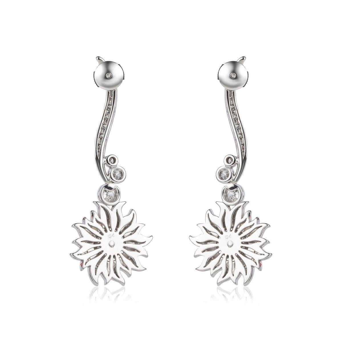 Carrera y Carrera Sol y Sombra Diamant-Sonnenohrringe (Rundschliff) im Angebot