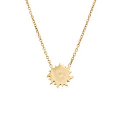 Carrera y Carrera Sol y Sombra Diamond Sun Necklace Estate 18k Yellow Gold