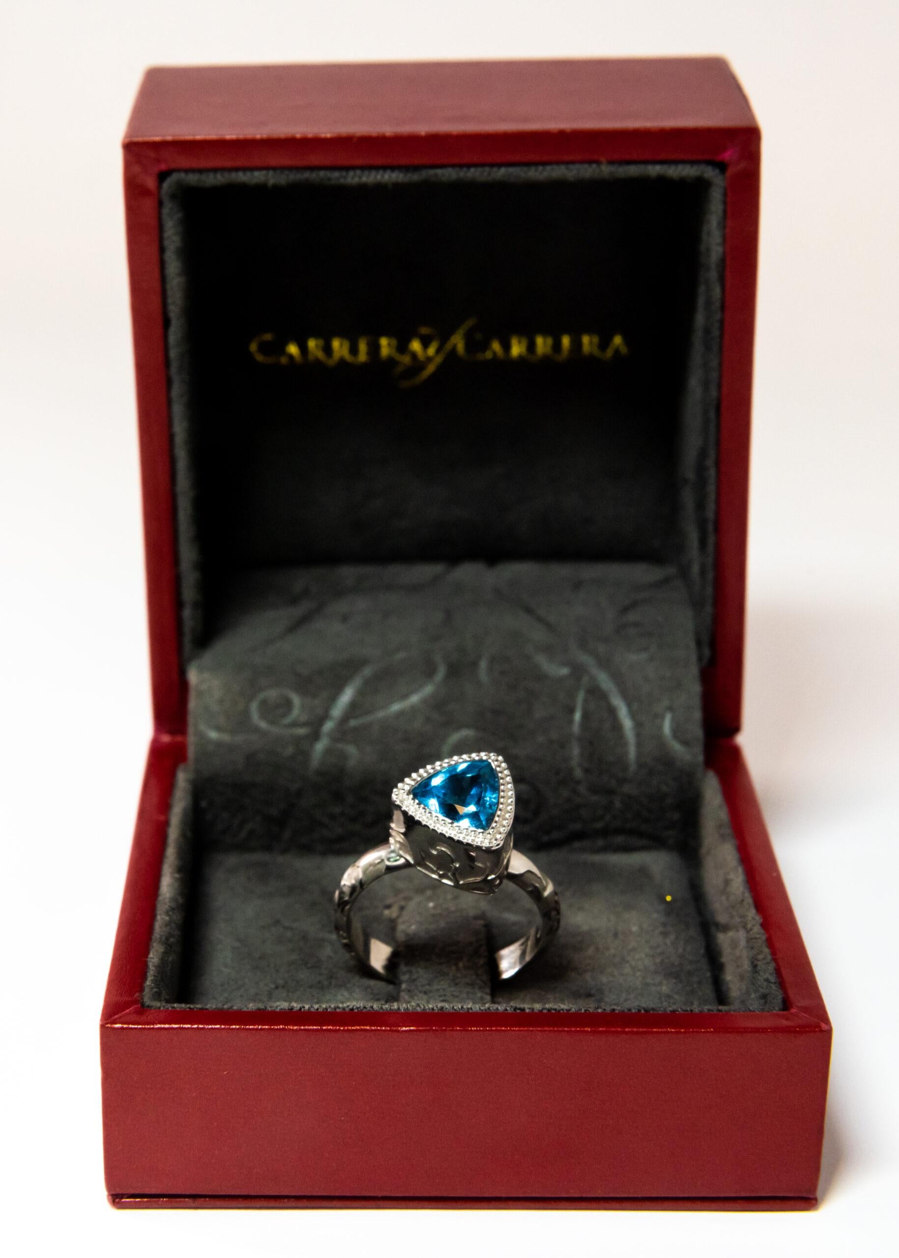 Carrara Y Carrara Velazquez 18k White Gold Diamond Ring, 10076514 For Sale 1