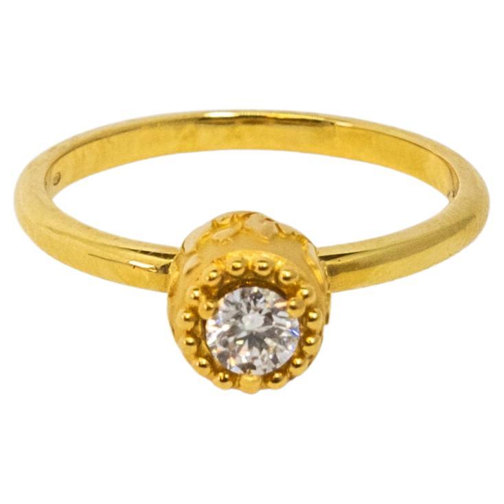 Carrara Y Carrara Velazquez 18k Yellow Gold Diamond Ring, 10069454 For Sale