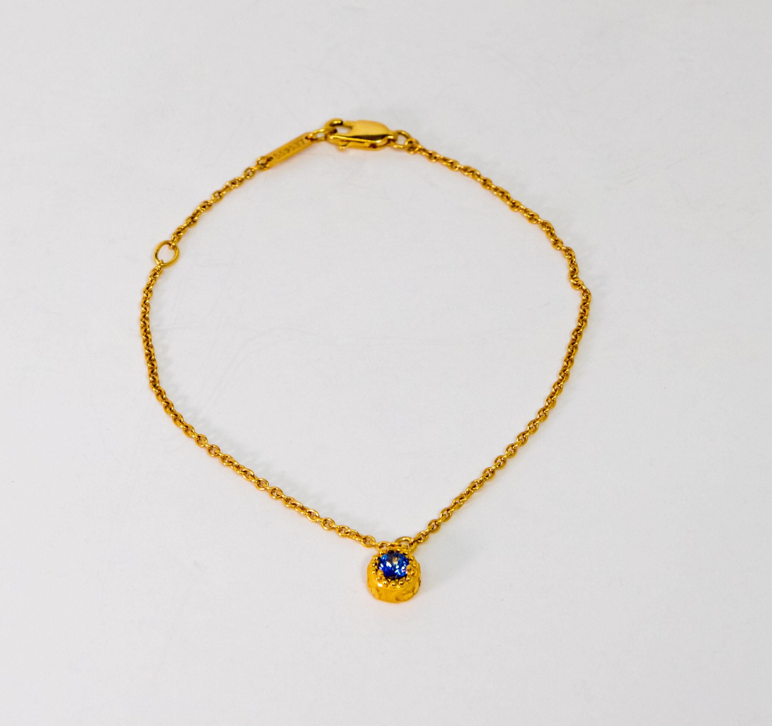 Carrara Y Carrara Velazquez Mini 18k Yellow Gold & Diamonds Bracelet, 10070609 In New Condition In North Miami Beach, FL