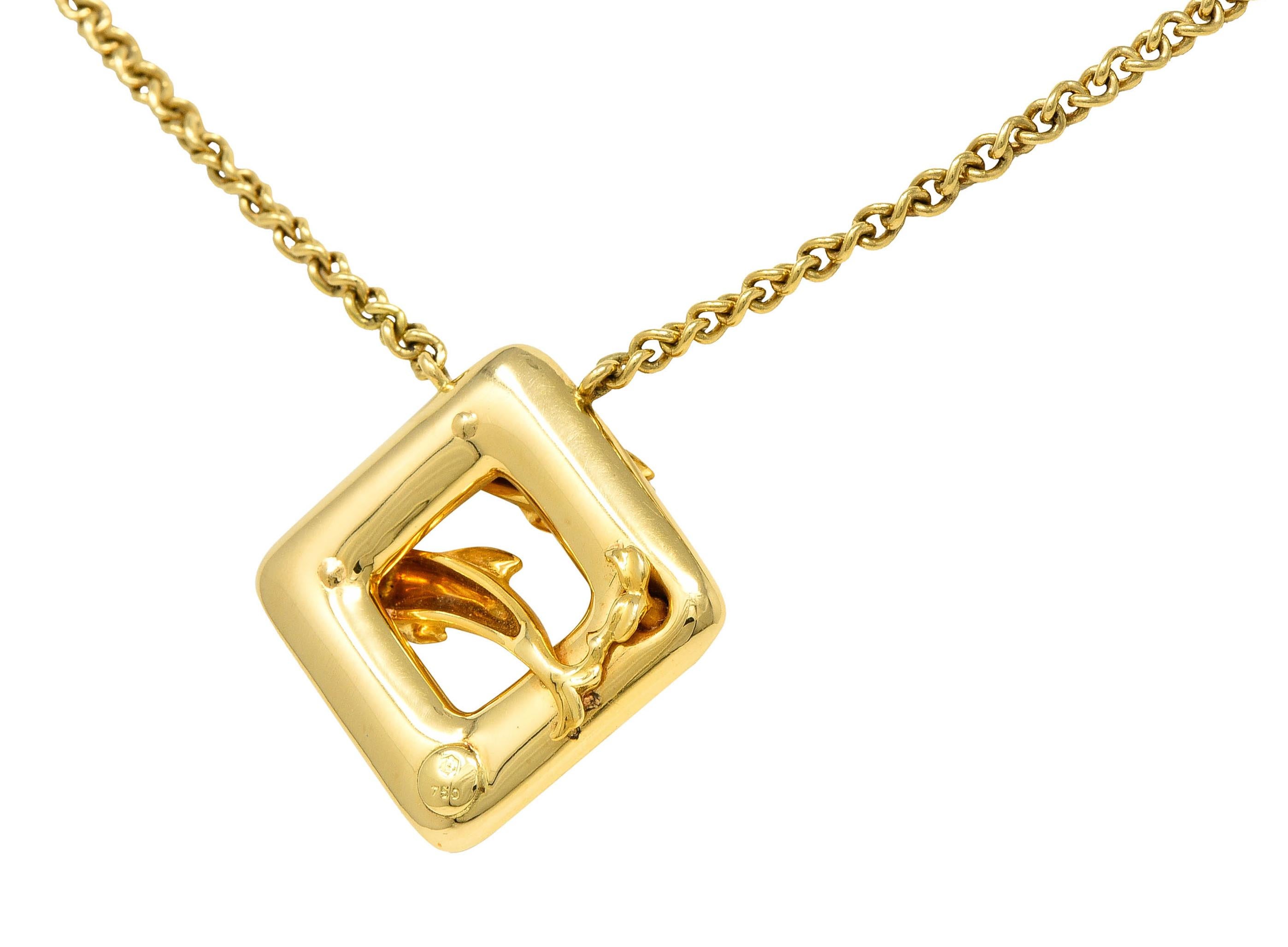 miami dolphins 14k gold pendant