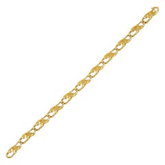 Carrera Y Carrera Vintage 18 Karat Yellow Gold Panther Link Bracelet