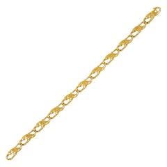 Carrera Y Carrera Vintage 18 Karat Yellow Gold Panther Link Bracelet