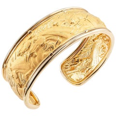 Carrera y Carrera Yellow Gold Horse Cuff Bracelet