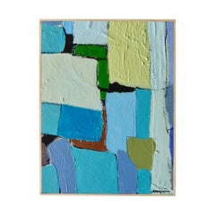 "Carrés et Couch de Couleur", an Original Painting by Kenneth Joaquin