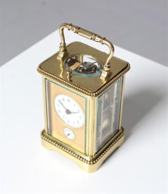 Carriage Clock, Pendulette de Voyage, France, circa 1900, Alarm and Hour Repeat
