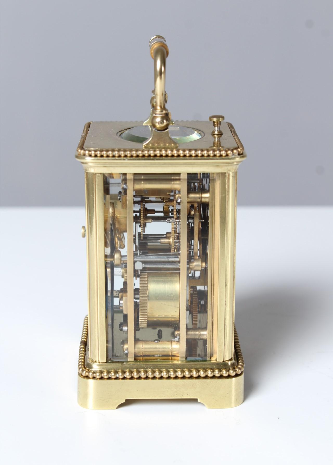 Carriage Clock, Pendulette de Voyage, France, circa 1900, Alarm and Hour Repeat 2