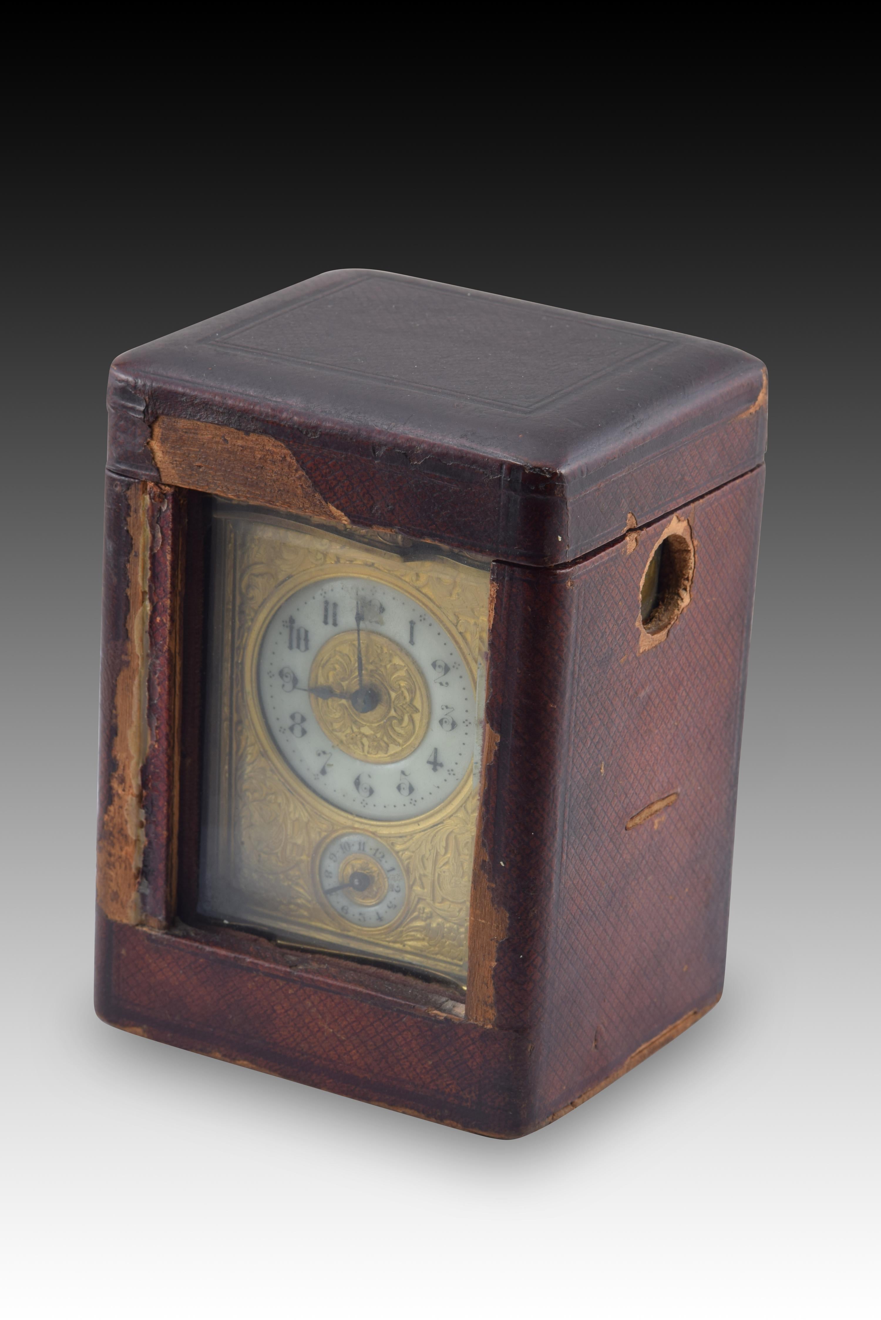 Carriage clock with case. 19th century For Sale 2