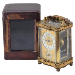 Carriage clock with case. 19th century