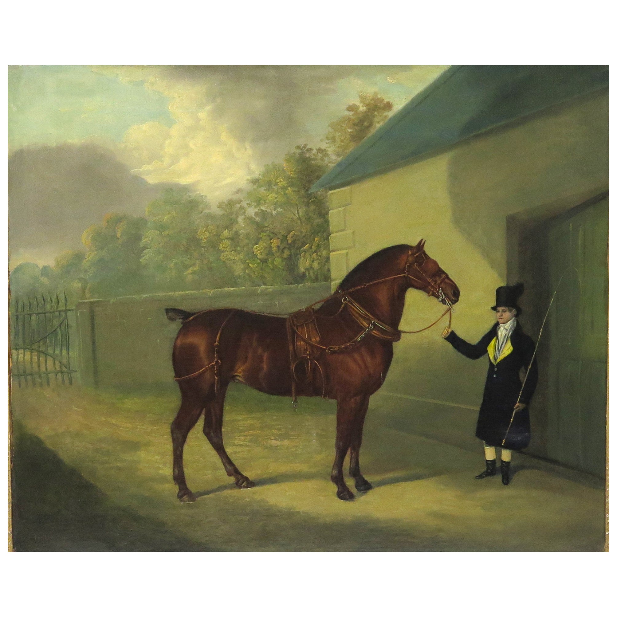 "Carriage Horse and Groom" Attributed to David Dalby (English, 1794-1836)