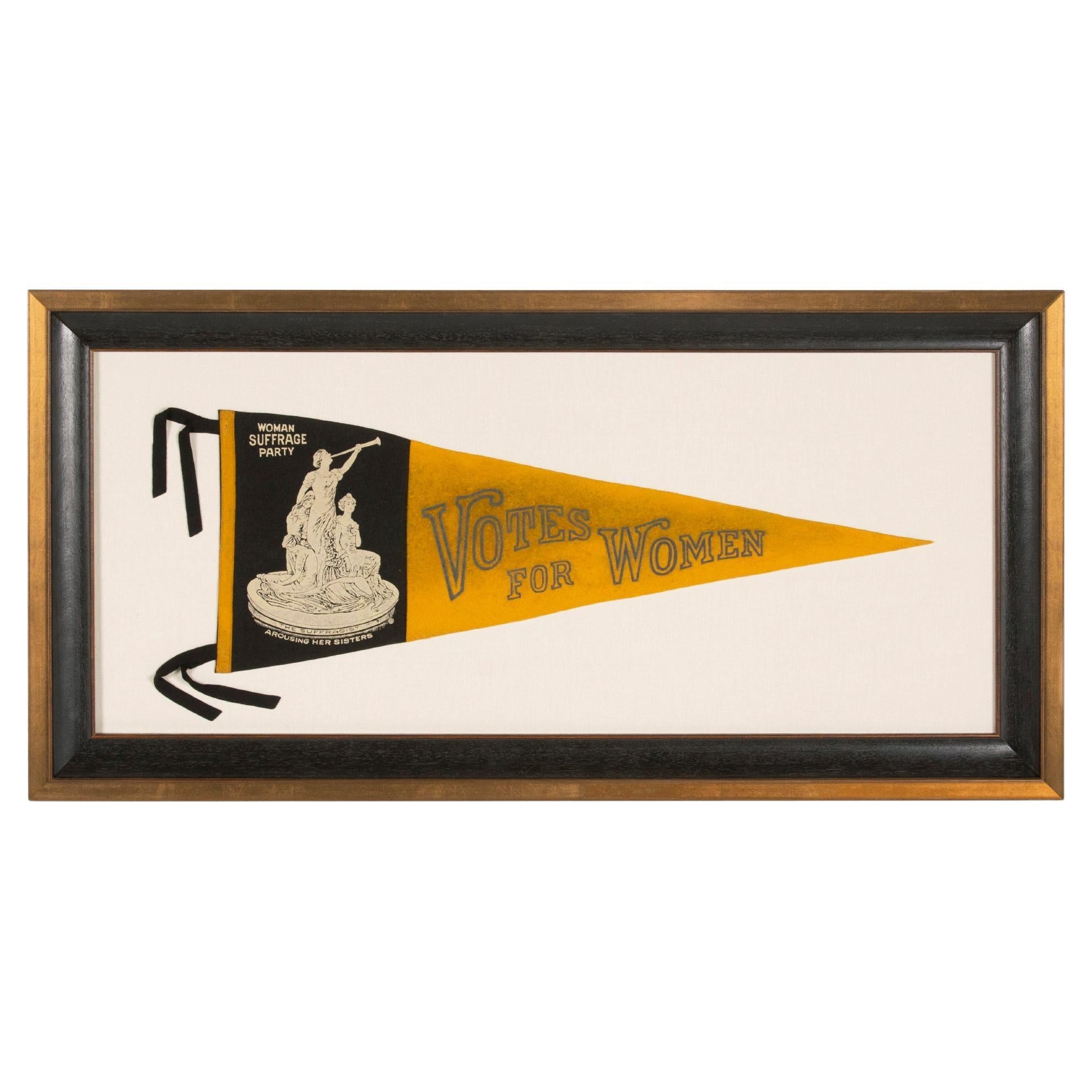 Carrie Chapman's "Woman Suffrage Party"  Pennant, New York City, ca 1912-1920 For Sale